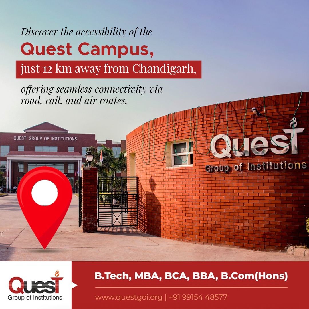 QuestMohali's tweet photo. Discover Quest Campus on Chandigarh-Sirhind highway, just 12 km from Chandigarh. Easy access via road, rail, or air makes your educational journey seamless. ππ« Visit https://t.co/yLh0fdmzQY or call +91-9915448577 for queries. #QuestCampus #ConvenientLocation #Chandigarh https://t.co/K93LG2KtMe