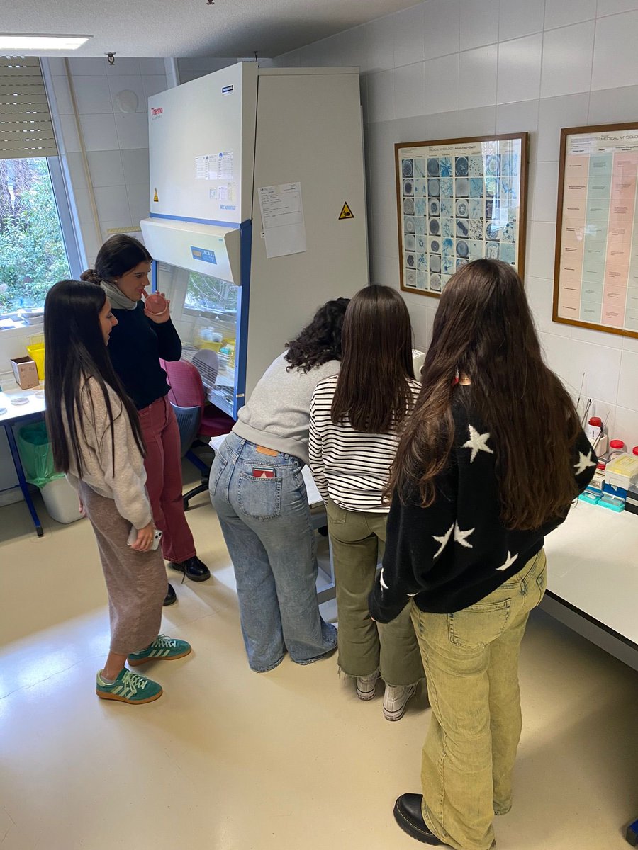 🧑🏼‍🏫 Este fin de semana, han visitado nuestro Servicio de Microbiología Clínica 🔬 del Hospital Univ. La Paz 🏥 estudiantes preuniversitarios bajo el programa Jóvenes por la Medicina 👩🏻‍⚕️ para descubrir de cerca nuestra especialidad 💊🩺  ¡Gracias por la visita! 👏🏼 🥰