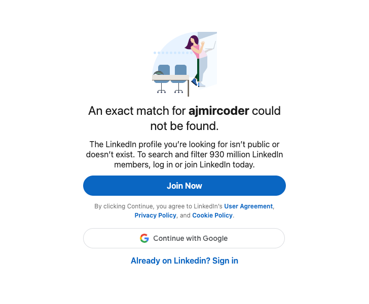 ajmircoder's tweet photo. Why is my profile suddenly deleted? Please help me as soon as possible.
Profile: https://t.co/sNoQXc2Yfq
@LinkedIn @LinkedInIndia https://t.co/QSXXTVB5pR