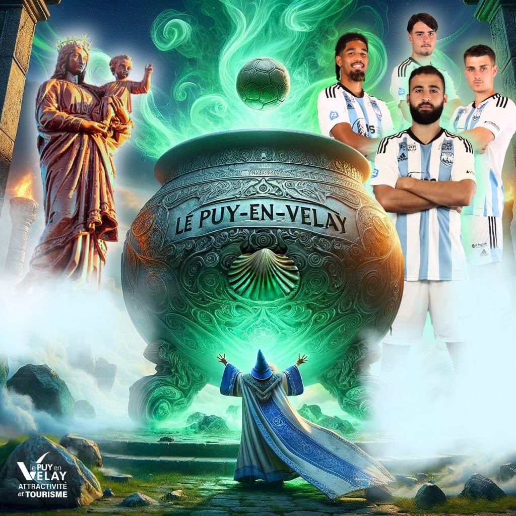 Cette semaine #lepuyenvelay fait chauffer le chaudron 😄#coupedefrance Le Puy Foot / Rennes #envelay #bretagne #auvergnerhonealpes