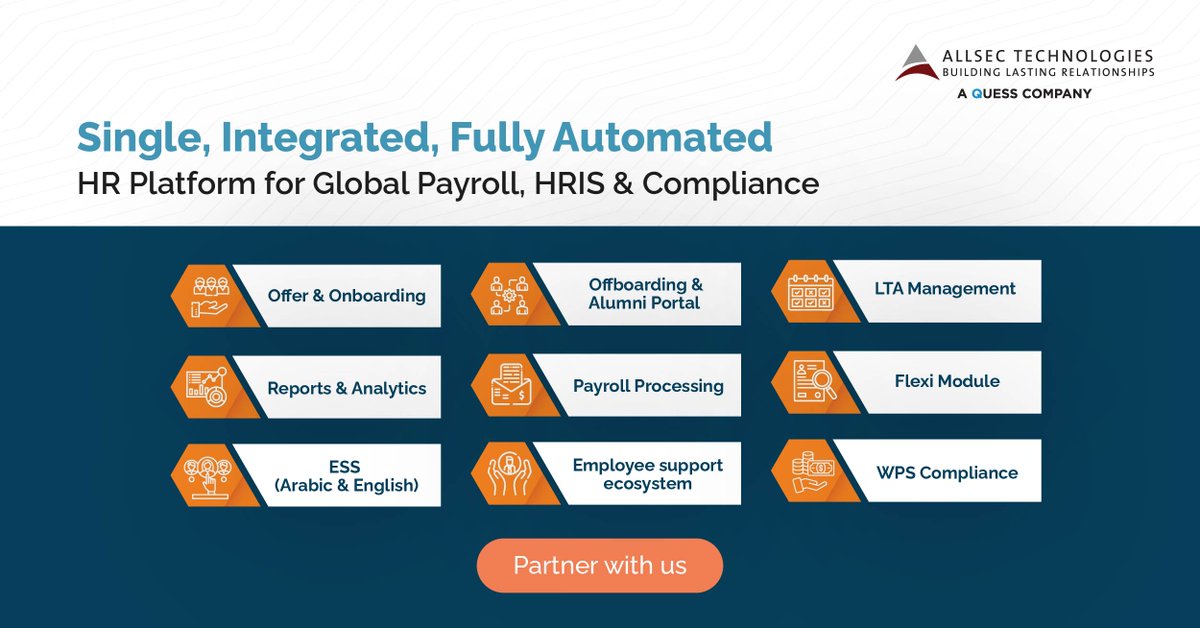 alldigitech's tweet image. Enhance the employee experience through our tailored solutions with Allsec's WPS-compliant expertise in the #UAE. Trust #Allsec to provide payroll solutions that ensure #compliance, #efficiency, &amp;amp; adherence to WPS regulations. 

allsectech.com/smartpay/
