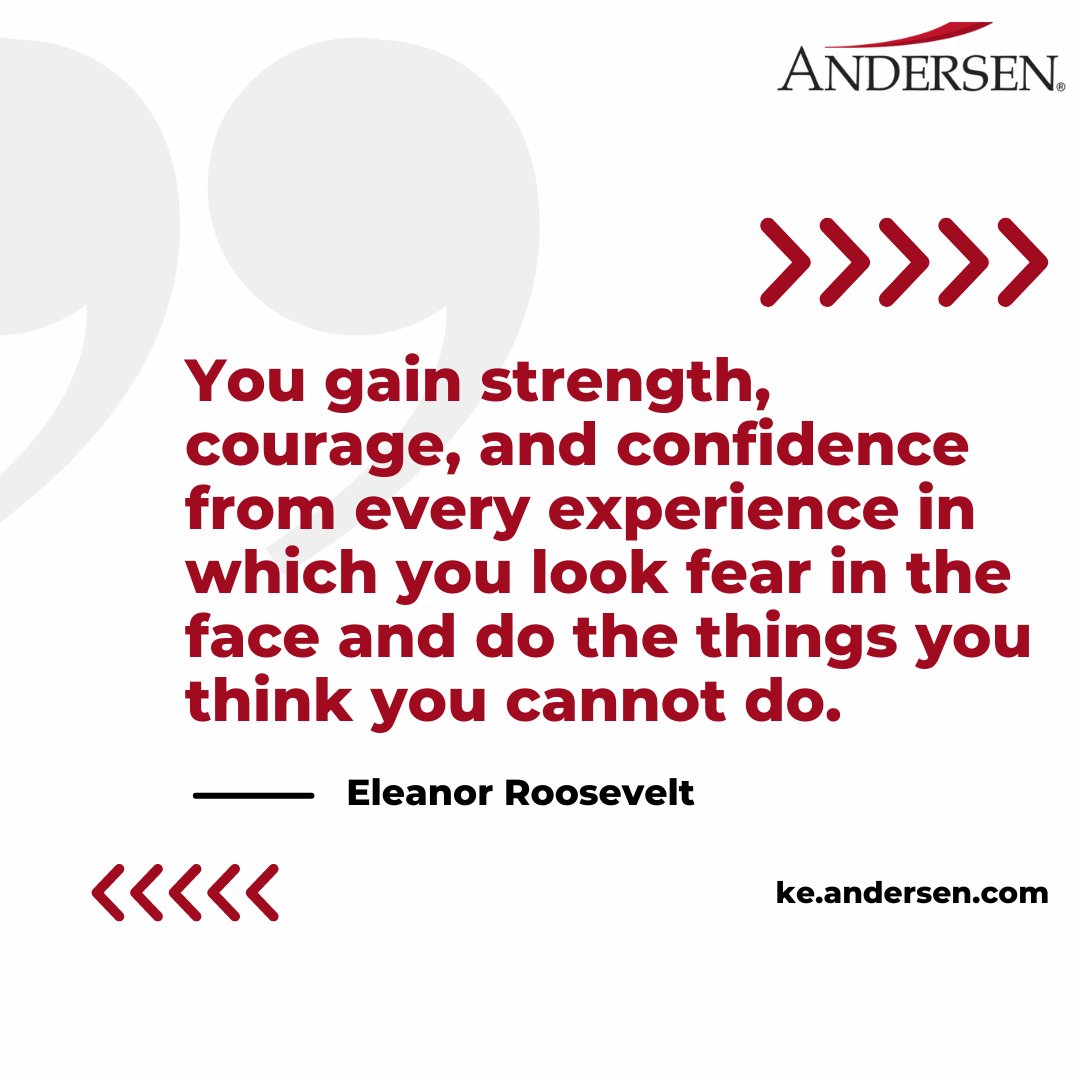 Embrace challenges as opportunities, for it is through overcoming fears that you discover your inner strength.

#AnderseninKenya #MondayInspiration