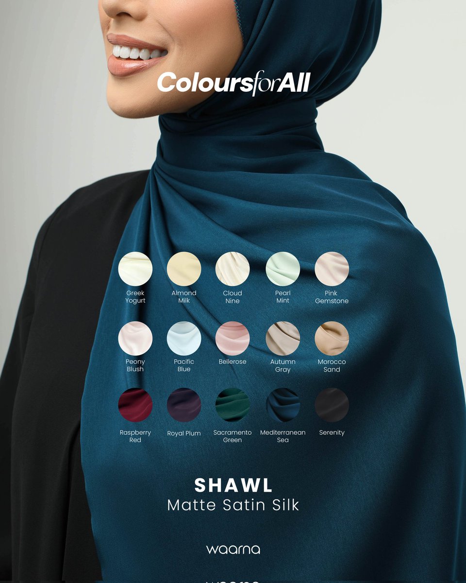 WaarnaOfficial's tweet photo. NEW IN: Colours for All - Raya Edition Matte Satin Silk 🤍

Dress up this Raya in the most sought after material from Waarna 😍

Price: RM39 ONLY + with custom box (Original price RM45)

Shop now on https://t.co/TeOLGs5I0h https://t.co/FK3QMRpHWm