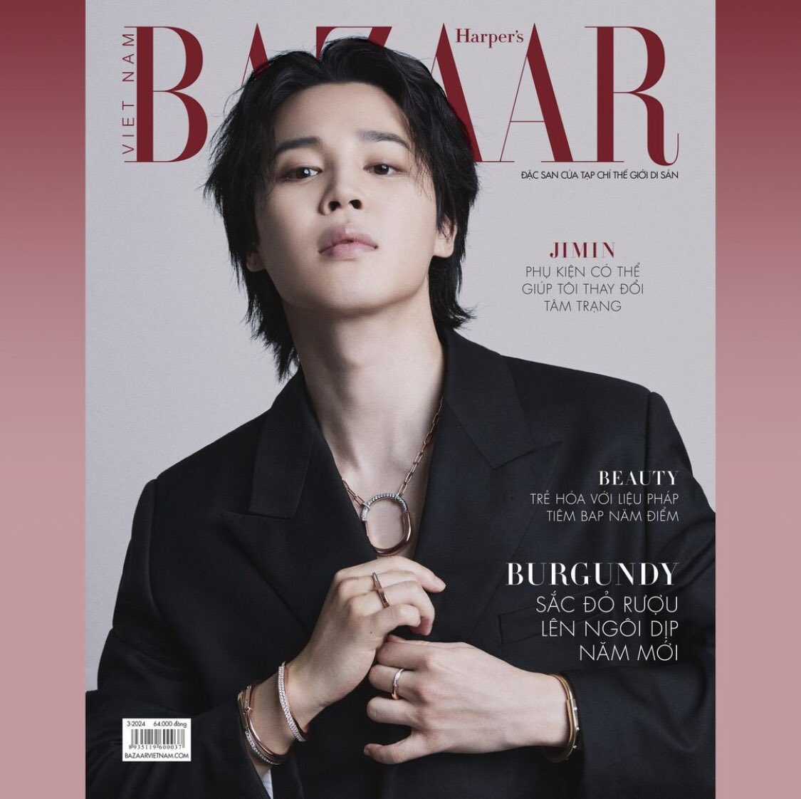 JiminGlobal's tweet image. Jimin in collaboration with Tiffany &amp;amp; Co. will grace the March 2024 cover of Harper’s BAZAAR Vietnam! 

“JIMIN of BTS and ambassador of @tiffanyandco, shares with Harper's Bazaar his stories and thoughts prior to his mandatory service enlistment day.” 

TIFFANY GLOBAL AMBASSADOR…