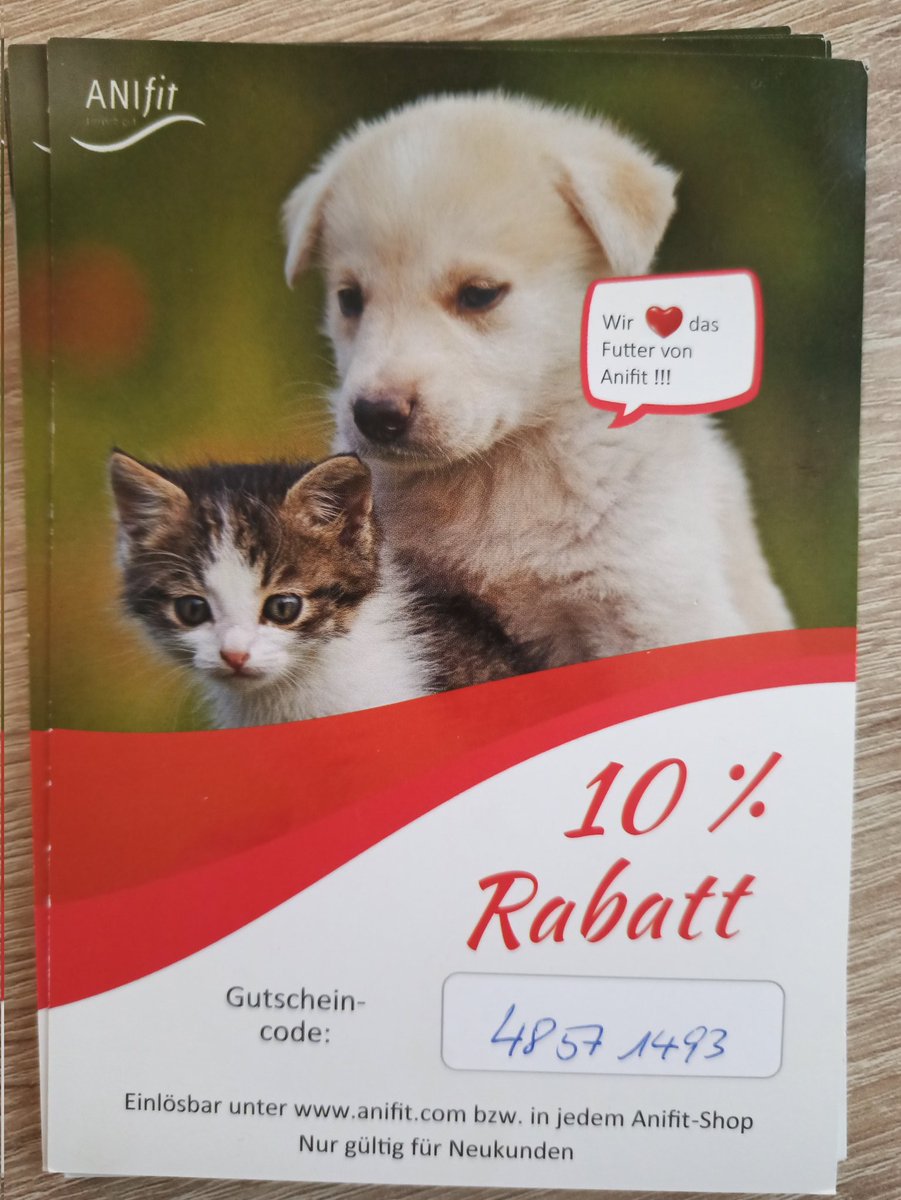 Seelencoach1's tweet image. Anifit steht für gesundes artgerechtes Hunde- und Katzenfutter in geprüfter Qualität. Erhalte 10% Rabatt auf deine erste Bestellung 👍 Von Herz zu Herz, Barbara Mazur #hunde #Katzen #tierfutter #artgerecht #coaching #spirituality #tierliebe