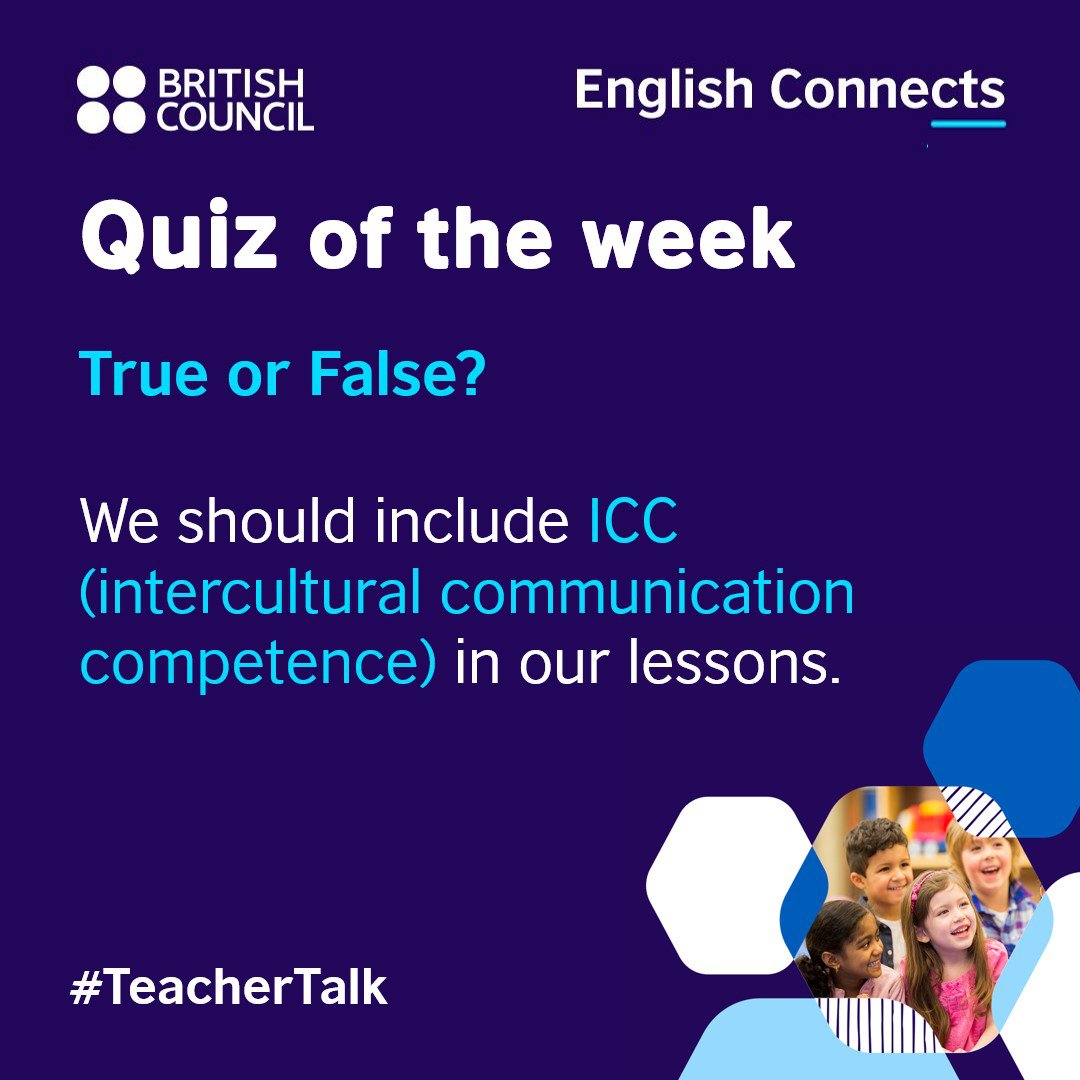 lkBritish's tweet photo. Reply in the comments for a chance to win a book voucher! ​

Check next Friday at 11.00 a.m. You might be the winner 🤩​​

#QuizOfTheWeek #TeacherTalk #ICC #InterculturalCommunication #InterculturalLearning #TeachingEnglish https://t.co/iZLvERiFLW