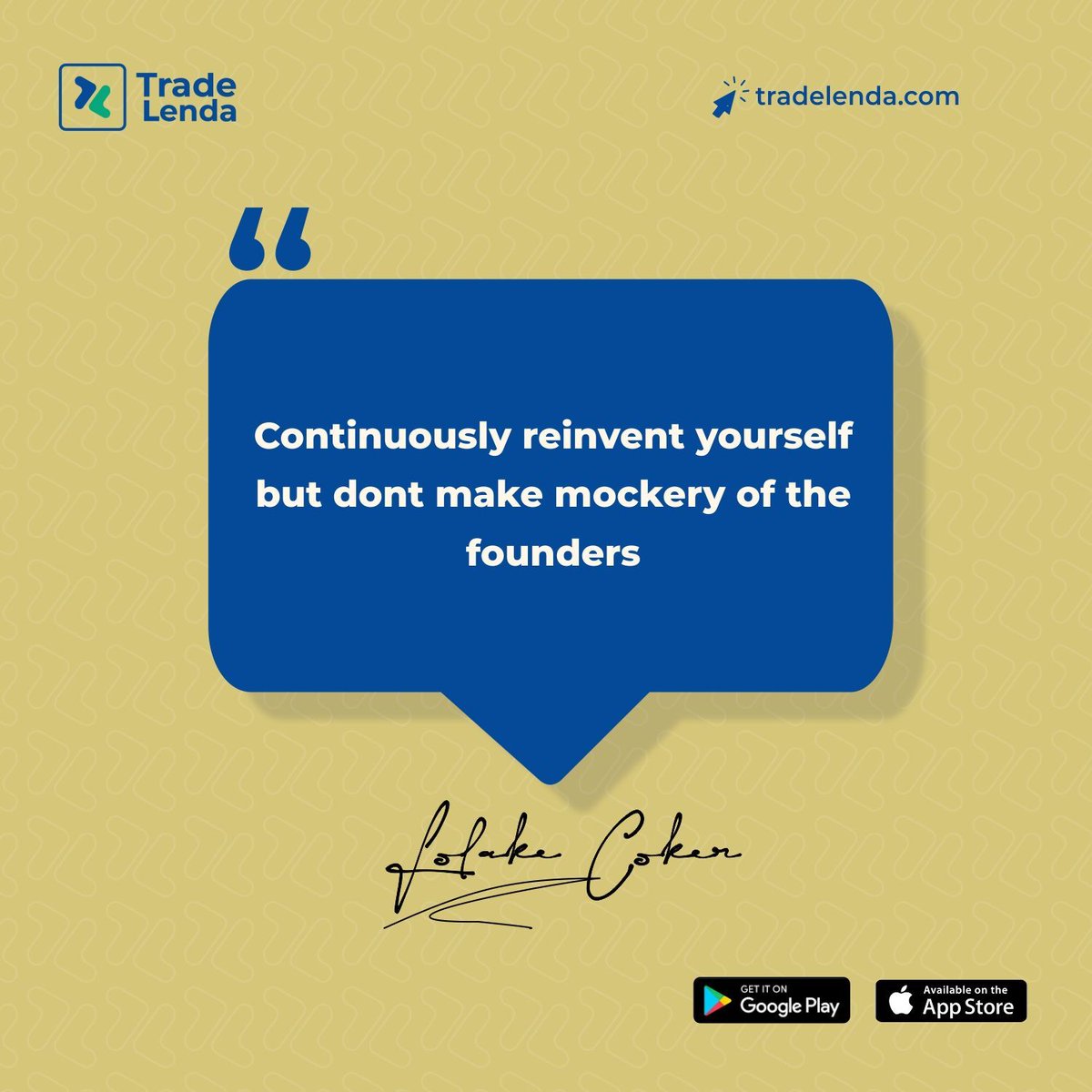 TradeLenda's tweet photo. While it is important to adapt and evolve, it is essential to maintain respect for the original creators.

#tradelenda #mondaymorningquote #newweek #mondaymotivation #mondayinspiration #mondaymotivationquote https://t.co/RMdokBMXJU