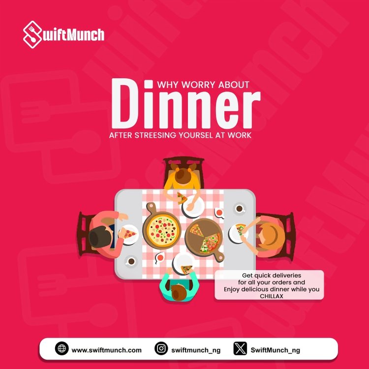 Start your week stress-free with our dinner delivery service! 🍽️✨ Let us take care of dinner while you unwind. #MondayMotivation #DinnerDelivery #NoMoreStress #TastyTreats #ConvenientDining #QuickBite