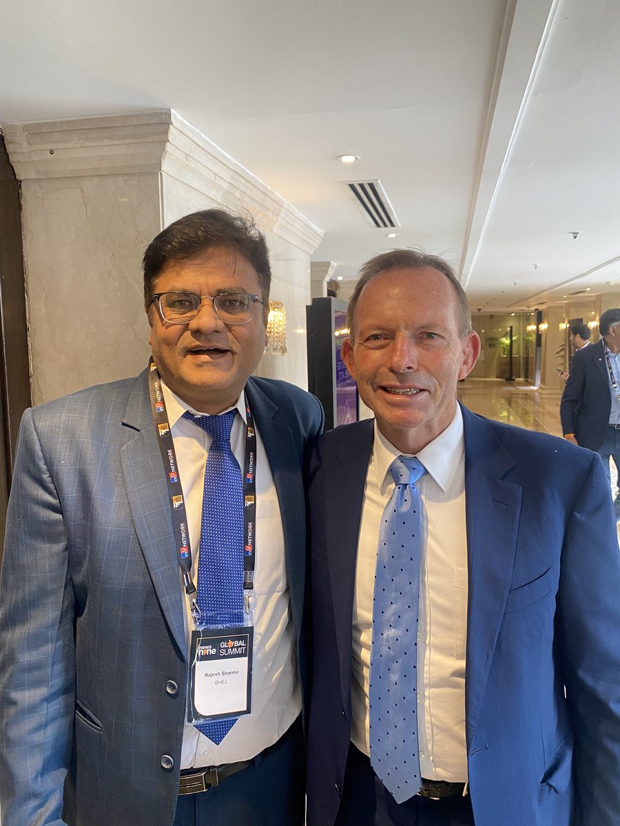Today had good discussion on india’s growth journey under leadership of @narendramodi with my dynamic friend Mr. Tony Abbott @HonTonyAbbott former prime minister of Australia.
