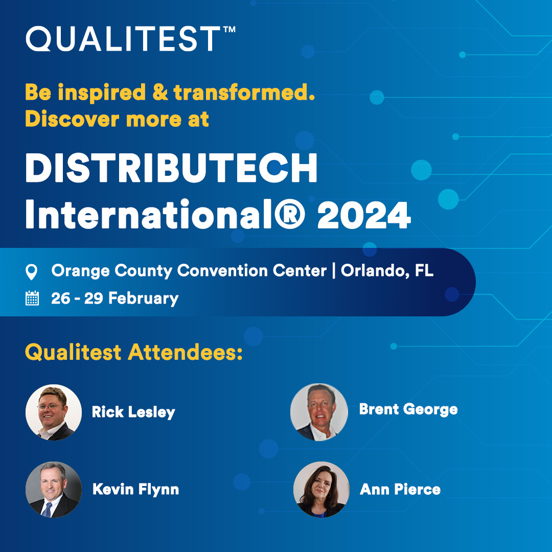 Qualitesters Rick Lesley, Kevin Flynn, Brent George, and Ann Pierce are in Orlando today for @DISTRIBUTECH International® 2024.
Will we see you there bit.ly/3upfKoq
#DISTRIBUTECH #DISTRIBUTECH24 #DTech #Dtech2024 #QTAtDTech