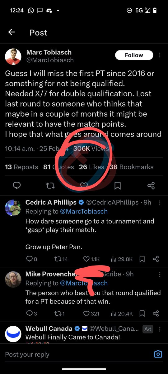 I've never seen someone ratioed this hard in my life. @CedricAPhillips, Twitter smackdown king.