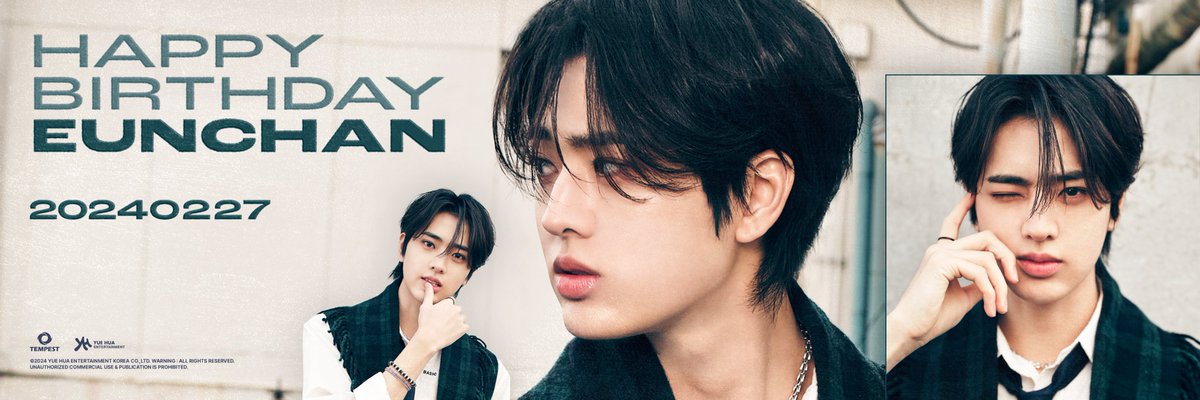 [🎉TEMPEST DAY]

2024.02.27 EUNCHAN DAY

HAPPY BIRTHDAY TO EUNCHAN
은찬의 생일을 축하합니다💙

#TEMPEST #템페스트 #EUNCHAN #은찬
#HAPPY_EUNCHAN_DAY