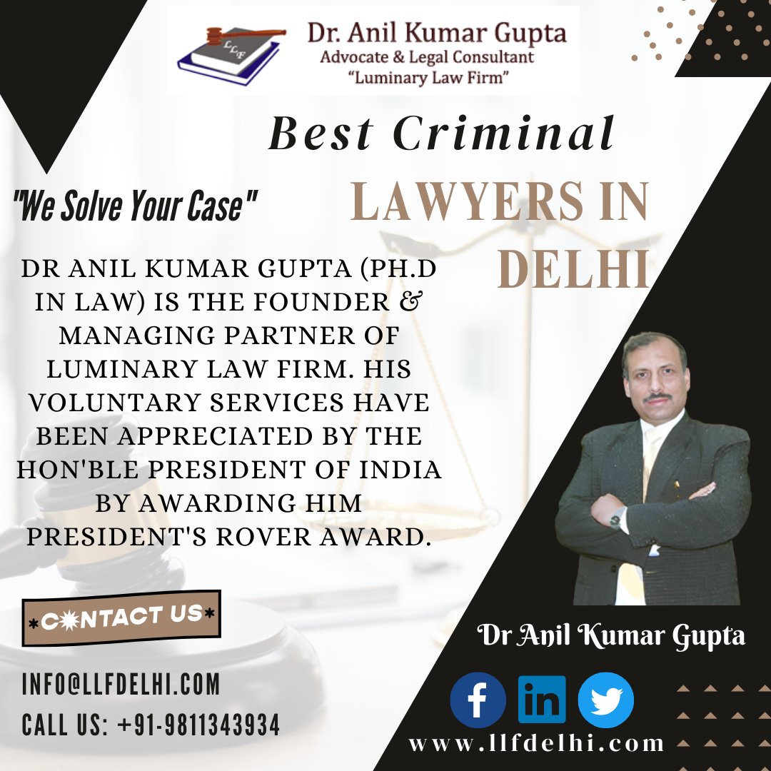 DRAnilKuma's tweet photo. 👉 Best Criminal Lawyers in Delhi .  
" We Solve Your Case " 
👉 Get An Appointment Today!
Call Now: 📞+91-9811449124/9811343934
📧 llfofdelhi@gmail.com
🌐 https://t.co/Xm3VeiyUXJ
📌Branch Office Address:
C-7, Raja Garden, New Delhi 110015 https://t.co/iSG0hQfB3L