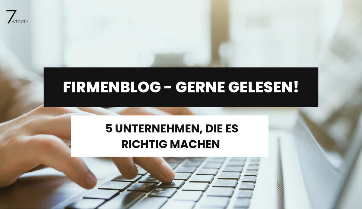 7writers_vienna's tweet photo. Ein #Unternehmensblog, der gerne gelesen wird. Klingt nach einem Einhorn, oder? 🦄
In diesem Artikel zeigen wir dir 5 Firmen, die es richtig machen 🔥 https://t.co/QAZoTAu2RK
#texten #schreiben #bloggen #corporateblog #firmenblog #contentmarketing https://t.co/ytP9ql9ZXs