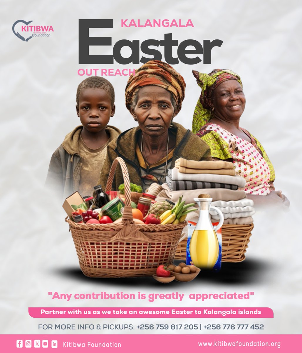 Together, let's make Easter transformative for Kalangala! Donate &amp; support our outreach program. #HopeForKalangala #EasterGiving #EmpowerKalangala #TogetherWeCan