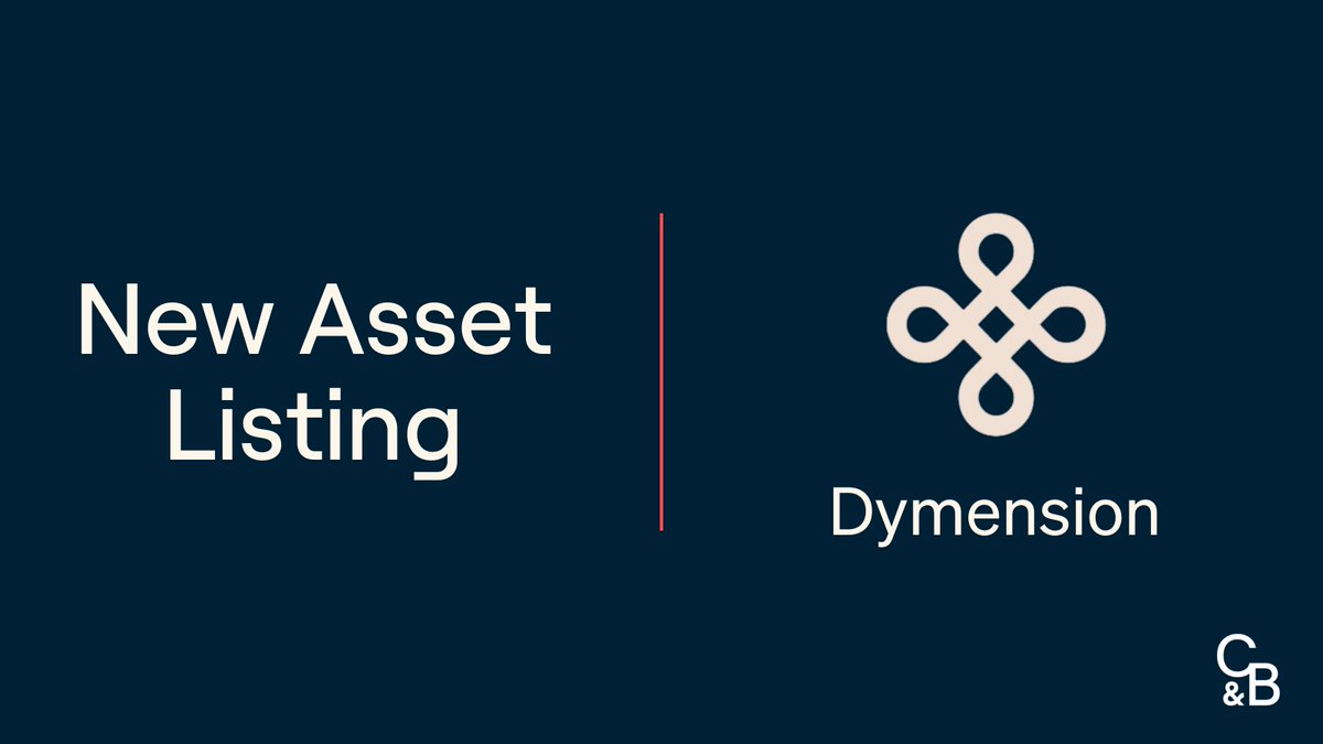 🚨 New Asset Listing! 🚨 $DYM has been listed at Caleb & Brown. Buy and  sell Dymension, or swap it directly with hundreds of crypto assets through  your personal #crypto broker. @dymension #dymension