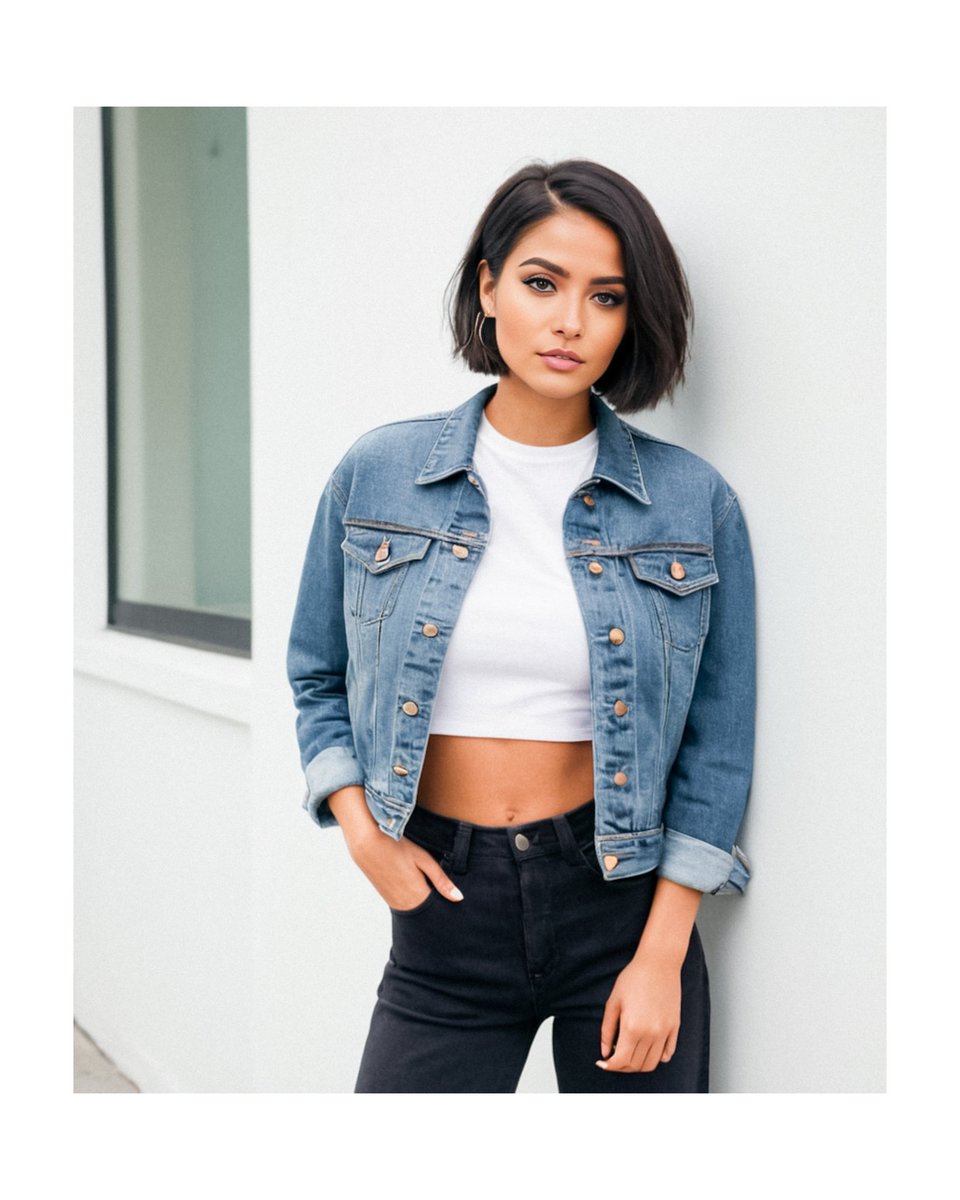 diya_whimsy's tweet photo. Crop tops and denim jackets are a match made in fashion heaven! Rocking this trendy combo like a boss! 💃💕 #FashionForward #DenimObsessed #croptop https://t.co/6E5YgFERe3