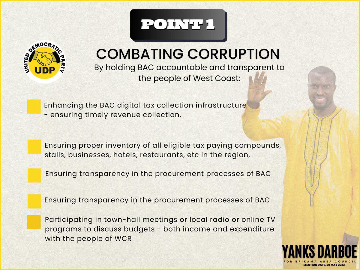 BAC's transformative journey from a D10 million deficit to a thriving D25 million surplus under my leadership signifies a commitment to ending corruption for widespread development.