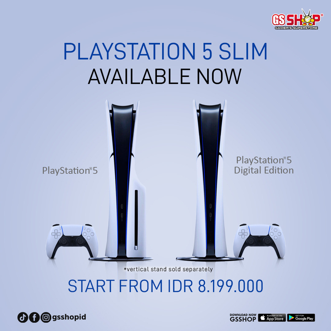 PondokIndahMall's tweet photo. PlayStation 5 Slim sudah hadir di GSShop!
Yuk, beli ke GS Shop di PIM 2, lantai 3 sekarang juga
#GSSHOPID #gamerssuperstore #ps5slim https://t.co/ggrdDVoXFa
