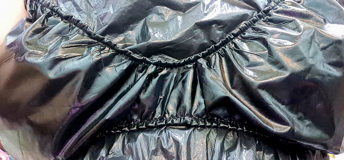BankReaper's tweet image. Now I was wearing trash bag and my lingeries🥰

#trashbag