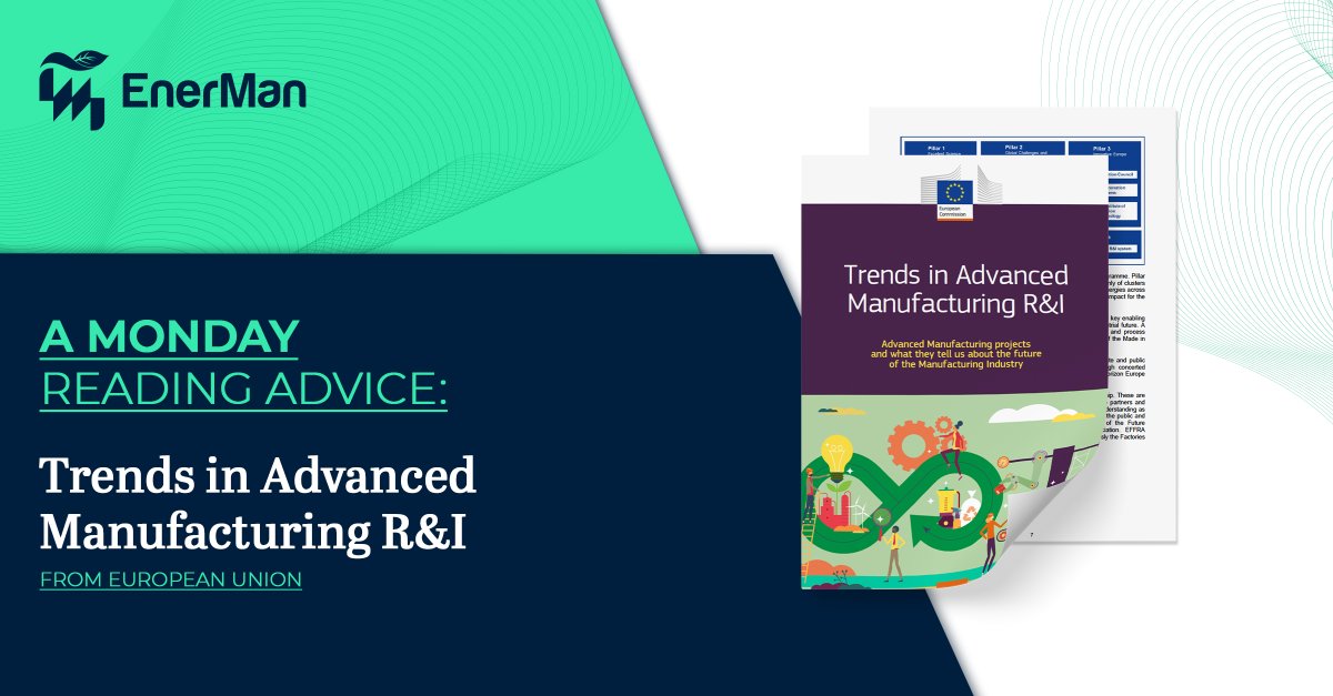 A Monday Reading Advice: 'Trends in advanced manufacturing R&I” from @EU_Commission 📌 op.europa.eu/en/publication… #AdvancedManufacturing #CircularEconomy #EuropePartnership #EIT #HADEA