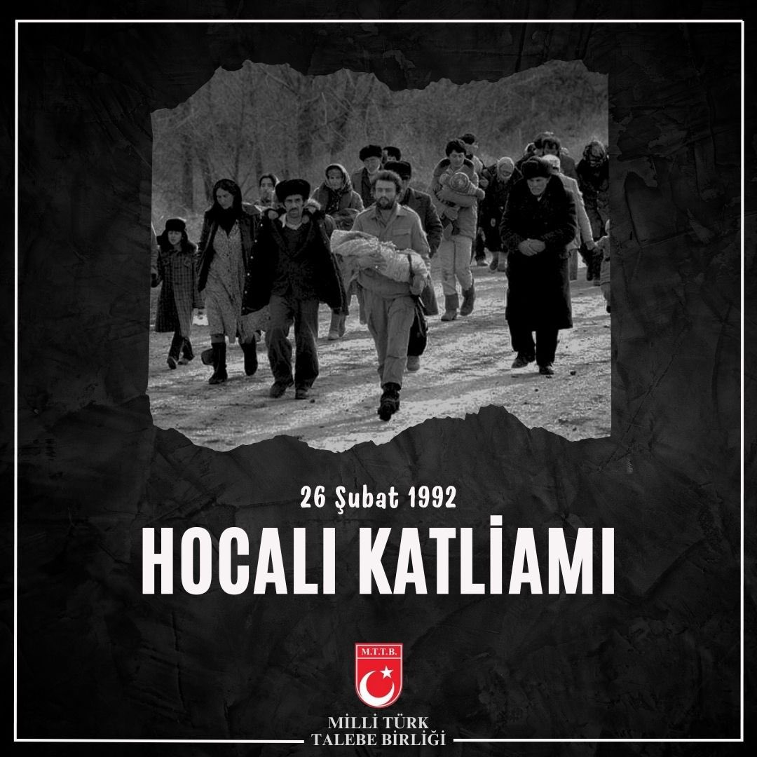 mttborgtr's tweet photo. Hocalı Katliamı'nın 32. sene-i devriyesinde hayatını kaybeden Azerbaycanlı soydaşlarımızı rahmetle yâd ediyoruz. https://t.co/RzETYBmhu9
