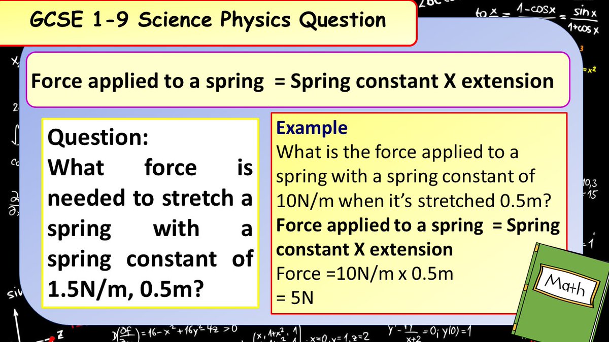 Don't forget about the extra maths content in the GCSE Science spec!  Have a go at this equation practice question.  #ukedchat #aqaphysics #aqascience #sciencerevision #revision