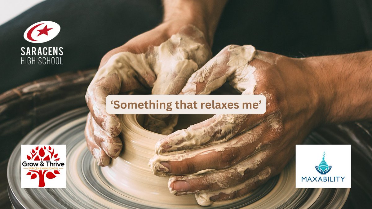 SaracensHighSch's tweet image. Our Grow and Thrive pupils love their regular sessions @maxability_uk in our local community. Their pottery they create is beautiful and unique and the effect the activity has on them is invaluable.

#growandthrive #sendatsaracenshigh #ealatsaracenshigh #mindfulness #community