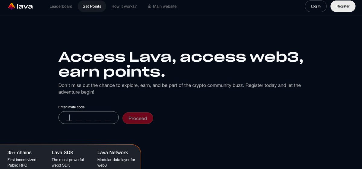 infinitepi3's tweet image. 💸Potential Airdrop by Modular blockchain @lavanetxyz  
The project backed by  @HashKey_Capital  @jumpcapital  and more

1. Access to register link &amp;gt; points.lavanet.xyz/register?code=…

#Airdrops  #cryptoairdrop #airdropguide #airdrophunt #lavaairdrop