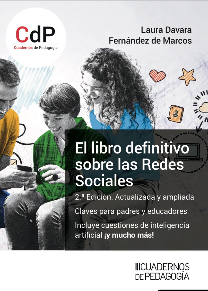 FEAE GALICIA (@feaegalicia) on Twitter photo 📚 RECOMENDACIÓN
O libro definitivo en Redes Sociais - 2a Ed. de Laura Davara Fernández de Marcos
Moitos recursos, trucos, consellos e claves para educar aos menores na era dixital e na intelixencia artificial e moito máis!
🙌<a href="/lauradavara/">Laura Davara</a>
✨i.mtr.cool/erjubvlimc 📚 RECOMENDACIÓN
O libro definitivo en Redes Sociais - 2a Ed. de Laura Davara Fernández de Marcos
Moitos recursos, trucos, consellos e claves para educar aos menores na era dixital e na intelixencia artificial e moito máis!
🙌<a href="/lauradavara/">Laura Davara</a>
✨i.mtr.cool/erjubvlimc