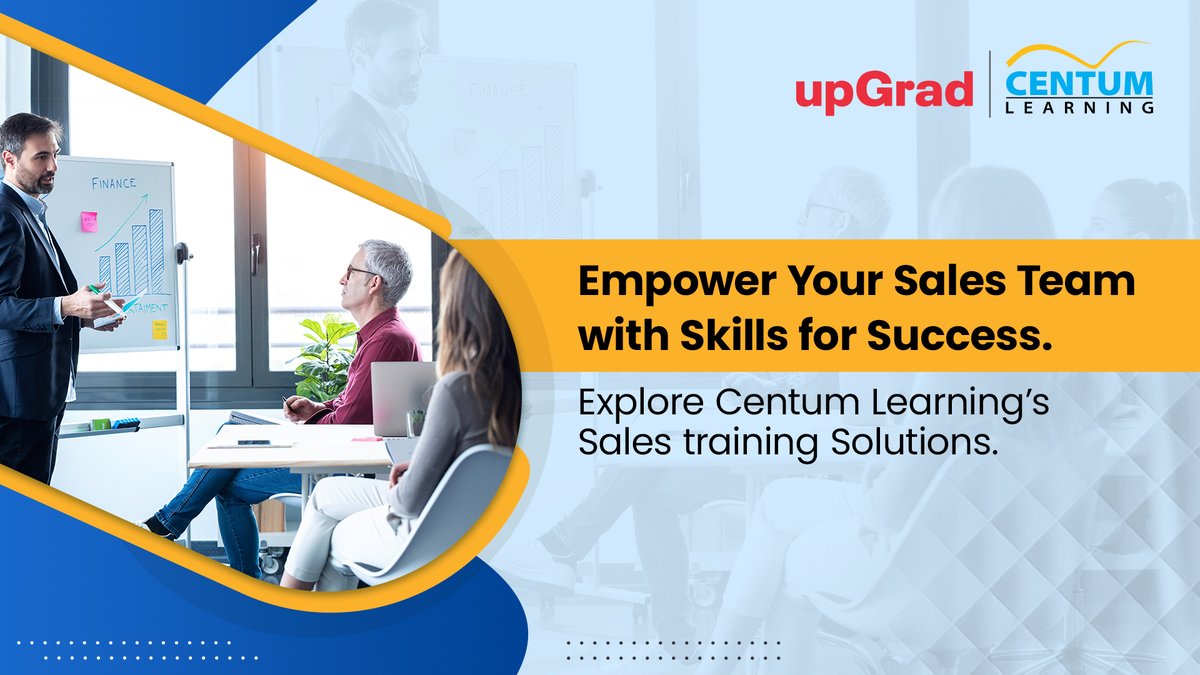 CentumLearning's tweet image. Transform your sales team with comprehensive sales training solutions. From mastering the art of follow-up to building a culture of trust and optimizing productivity, our programs are designed to address the multifaceted challenges sales teams face today. ow.ly/IVWe50QHG2J
