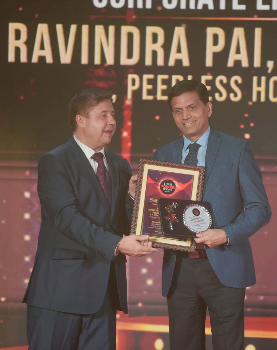 peerless_info's tweet photo. Mr Ravindra Pai, Dy. Managing Director, Peerless Hospital is conferred as the Corporate Leader - Healthcare sector by Times Power Icons East 2024 at JW Marriott, Kolkata.
#HealthLeader #PeerlessHospital #besthospital https://t.co/CDihGJUVoU