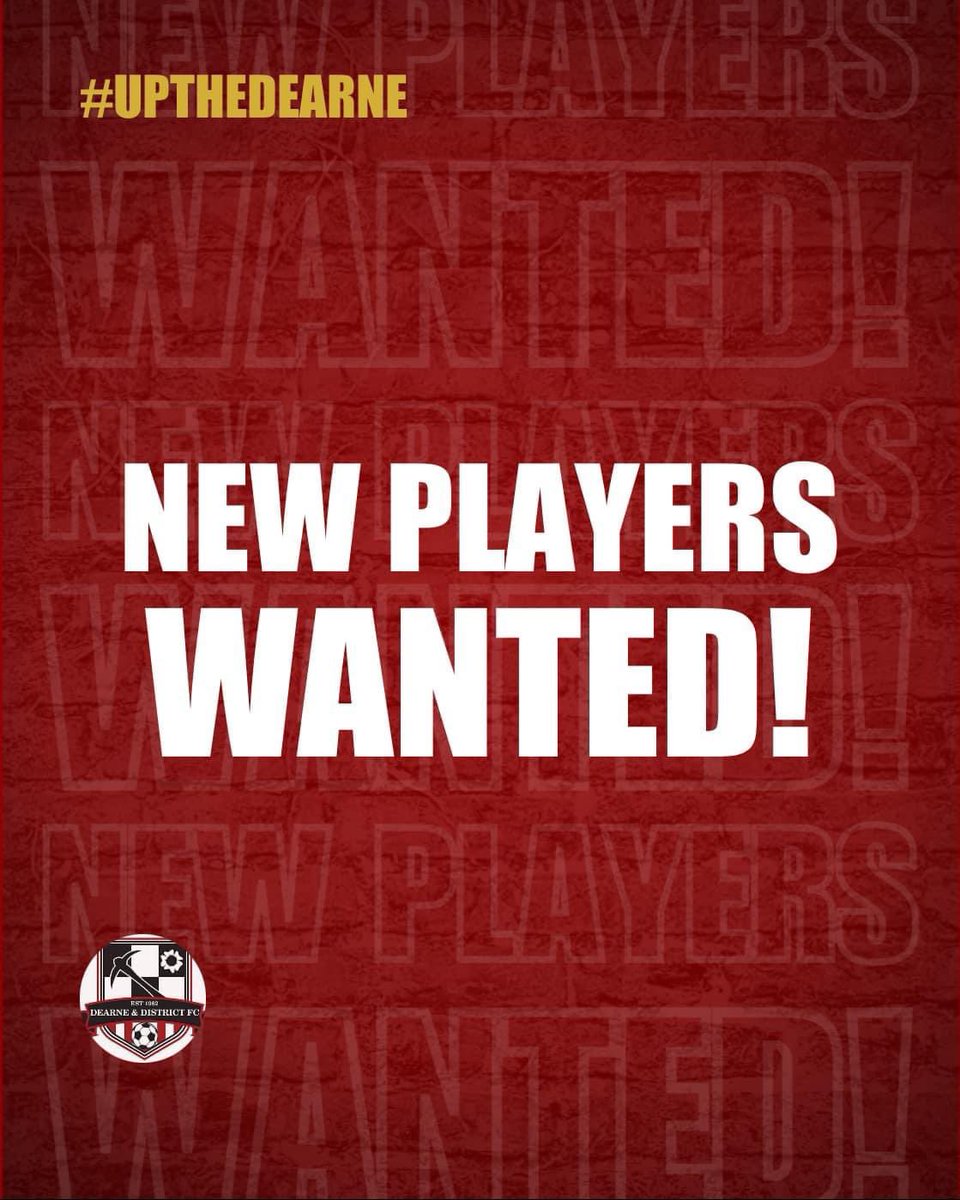 dearne_ladies's tweet photo. ⚽️ | Due to injuries Dearne &amp; District Ladies are looking to sign a striker or winger before Thursday’s deadline.

If you or anyone you know may be interested then please get in contact.

** Must not be registered with another SHWGL team**

#wadadaw | #UTD | #Watermans https://t.co/EPfvpaUImn
