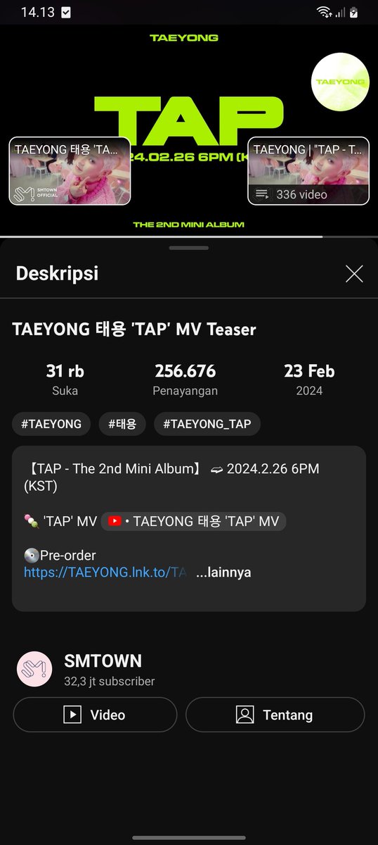 TAEYONG 태용 'TAP' MV TEASER 

🔗 : youtu.be/ntb0BBhDUgU?si   
Streaming tag : all 

#TY_TAP_MVTEASER 
#TAEYONG_TAP