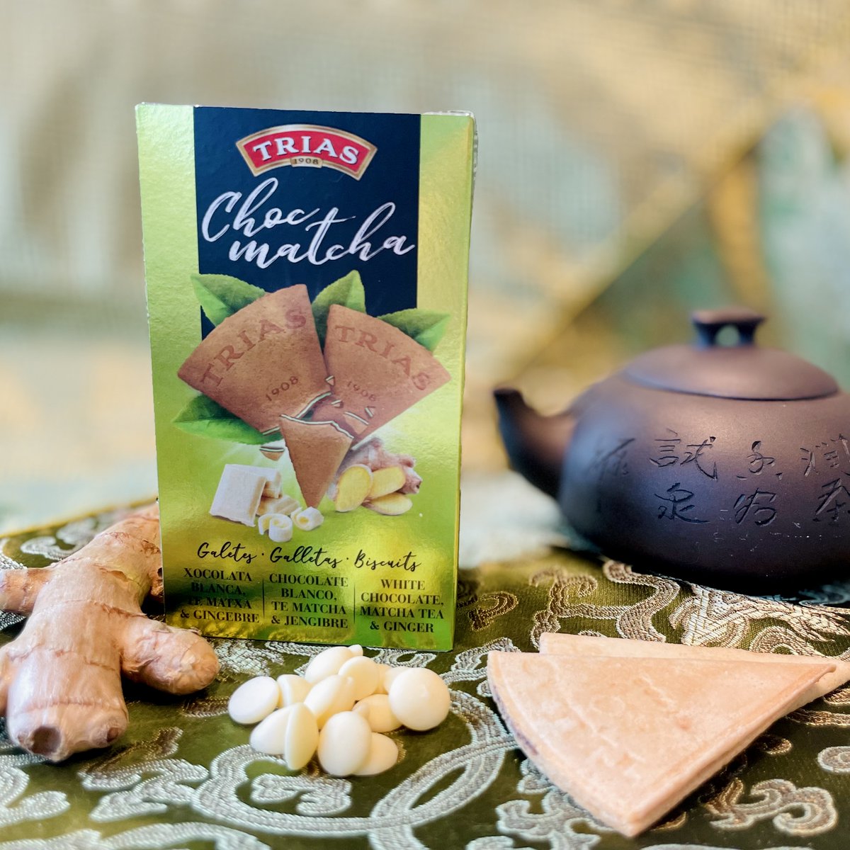 🧡 Bon dia, i bon dilluns!

🍪 Comencem el dia amb el nostre ventall de te matxa per iniciar-lo amb molta energia!!

#dilluns #galetestrias #matxa #ginger #te #tea