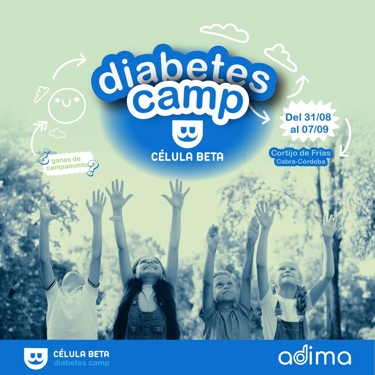 Ya tenemos abierto el
Plazo de inscripción para el Campamento #CelulaBetaDiabetesCamp organizado como siempre junto al equipo sanitario de <a href="/HRegionalMalaga/">Hospital Regional Universitario Málaga</a>