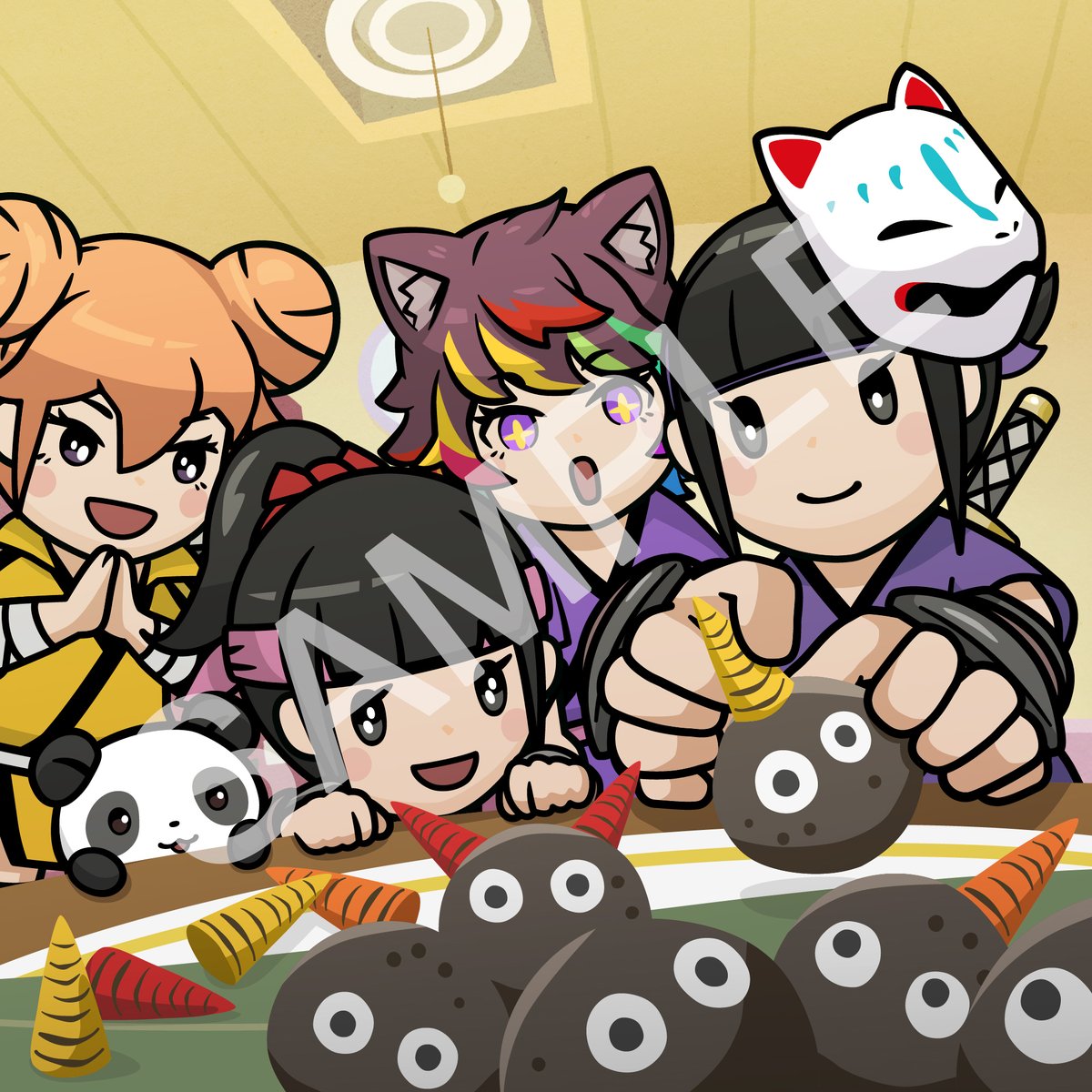 CN_Sakuya_Anime's tweet image. ／
昨晩放送📺22話「咲耶VS狐白」
いかがでしたでしょうか🦊
エンドカードもチェック🎴🌸
＼

💠次回💠
⏰3/12(火)25:00～
📺第2⃣3⃣話「鬼道衆」
咲耶の活躍によって鬼道衆の術から開放された狐白。そこに現れたのは死んだはずの・・・！？

お楽しみに🌸🎨🐼
 #クリプトニンジャ咲耶