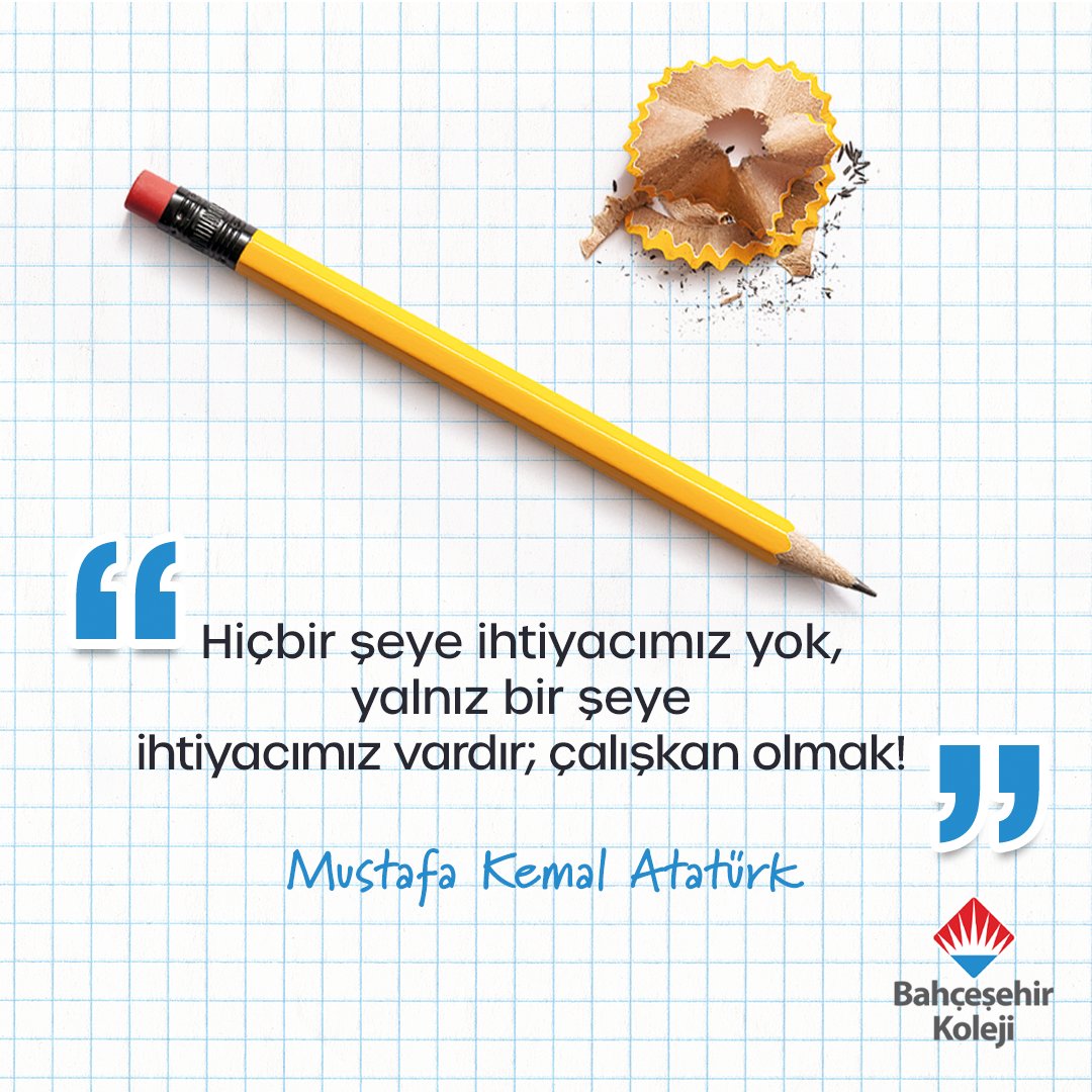🤩 Bahçeşehirli Motivasyonu!

Hiçbir şeye ihtiyacımız yok, yalnız bir şeye ihtiyacımız vardır; çalışkan olmak!

#MustafaKemalAtatürk