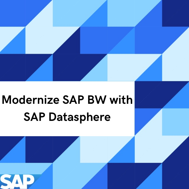 Upgrade to cloud with SAP Datasphere! Safeguard your SAP BW investments, leveraging up to 80% existing content for cloud speed &amp; scale. Discover flexible modernization paths and start your journey with a complimentary SAP BW system assessment: imsap.co/6014nxAm8
