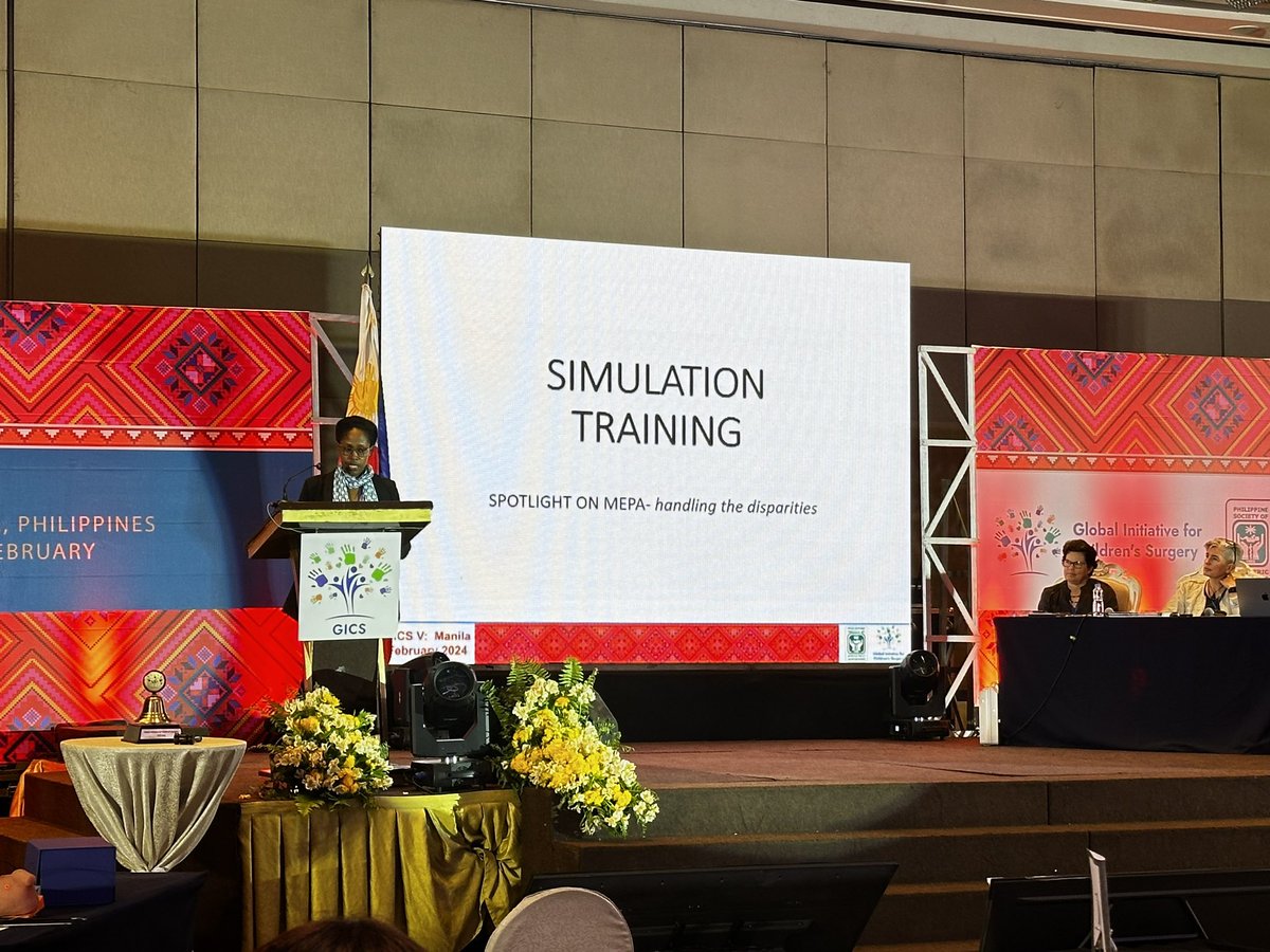 Dr Janat Tumukunde @GICSurgery V talking about simulation training in MEPA (Managing Emergencies in Paediatric Anaesthesia) @paedsanaestrain @AnesthesiaUg @afrisimnetwork