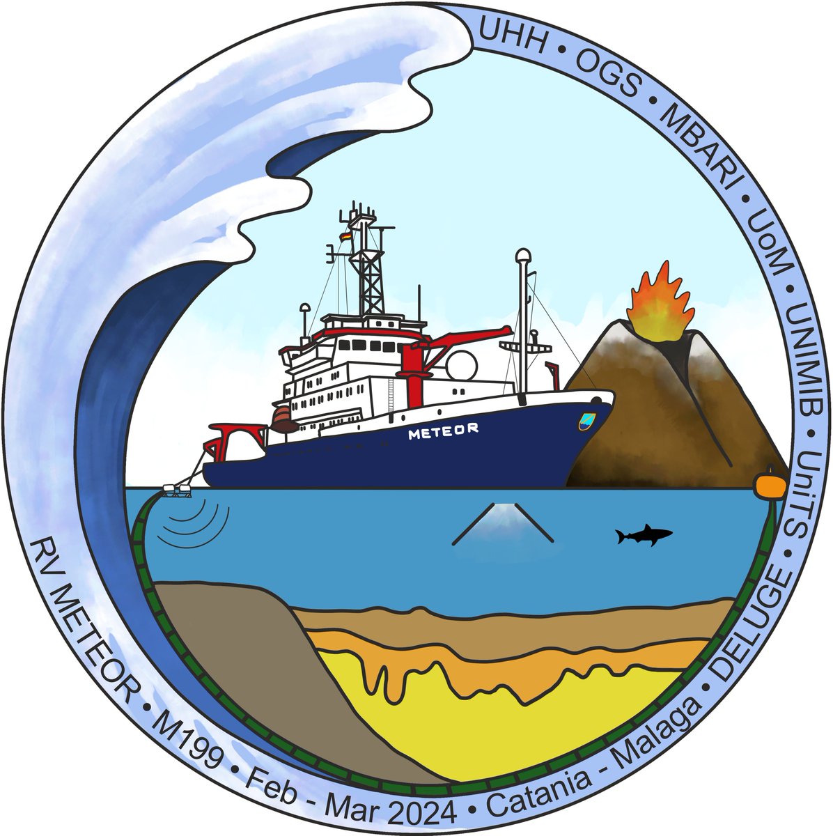 The M199 (DELUGE) expedition aboard the R/V Meteor is underway! For the next two weeks, we'll be exploring the seafloor offshore SE Sicily in search of buried erosional and depositional markers from the Zanclean megaflood. Stay tuned for updates!

<a href="/MBARI_News/">MBARI</a>