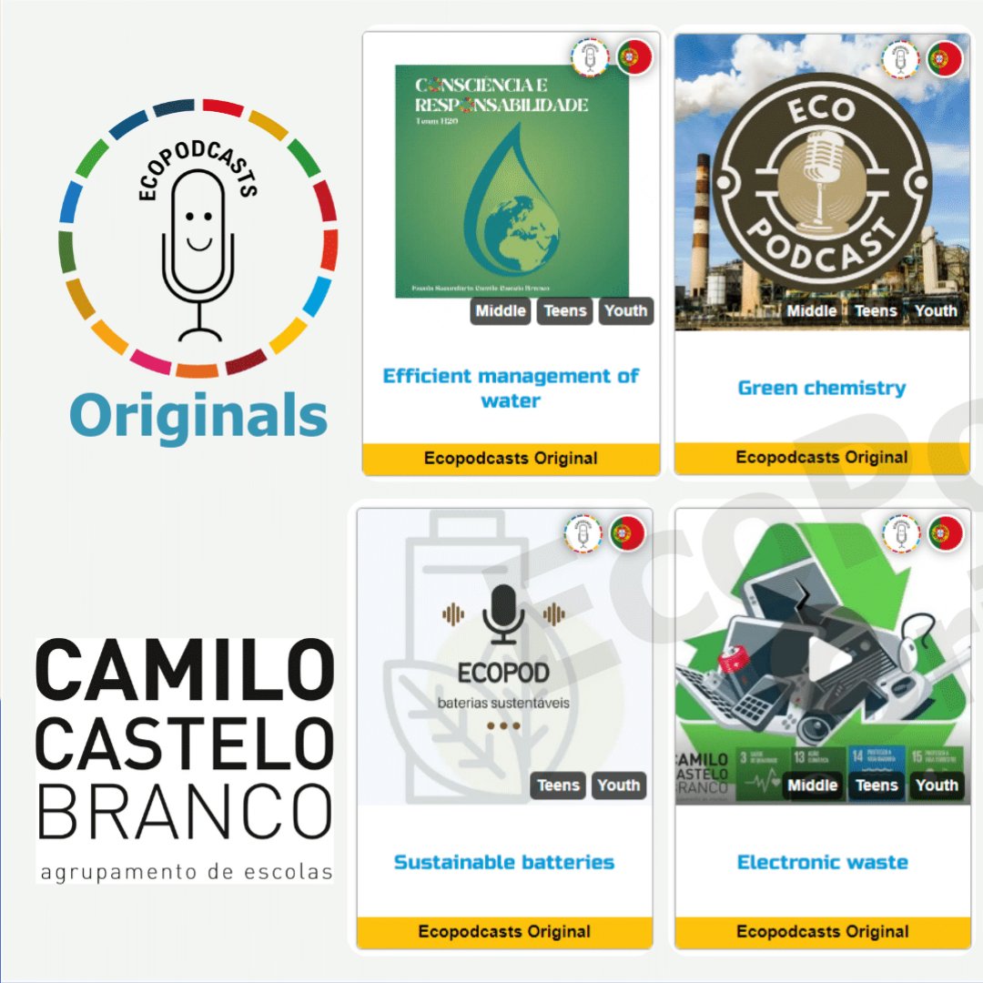 Check out the podcasts produced by the students and teachers in Portugal in collaboration with the AECCB project partner go.ecopodcasts.eu/podcast/.

Let us know what you think!

#EcoPodcasts #erasmusplusproject #students #podcasts #greeneducation #climatesolutions