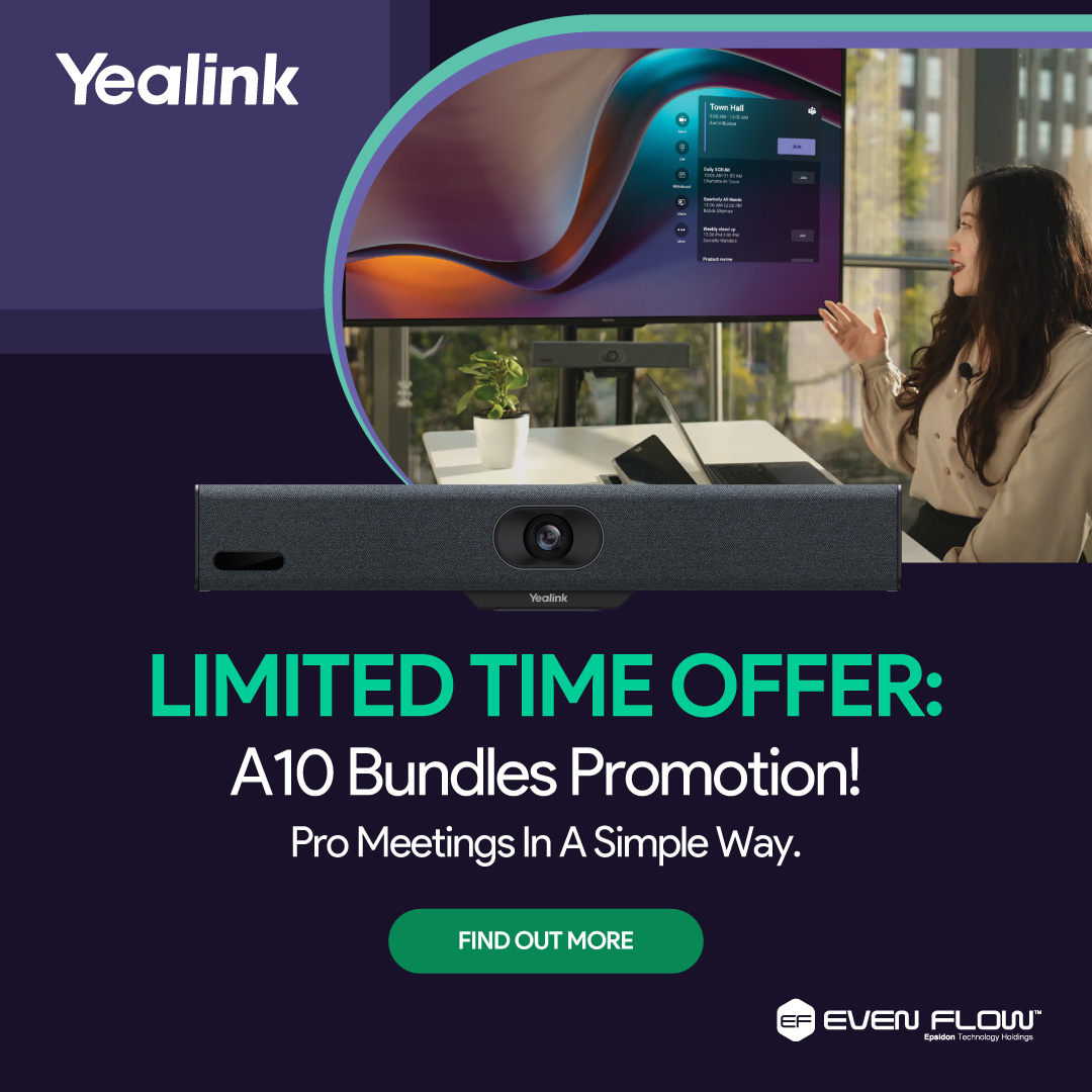 Limited Time Offer: Yealink A10 Bundles Promotion!

Learn more: epsidon.everlytic.net/public/message…

#SpecialPromotion #A10Bundles #ExclusiveDeal