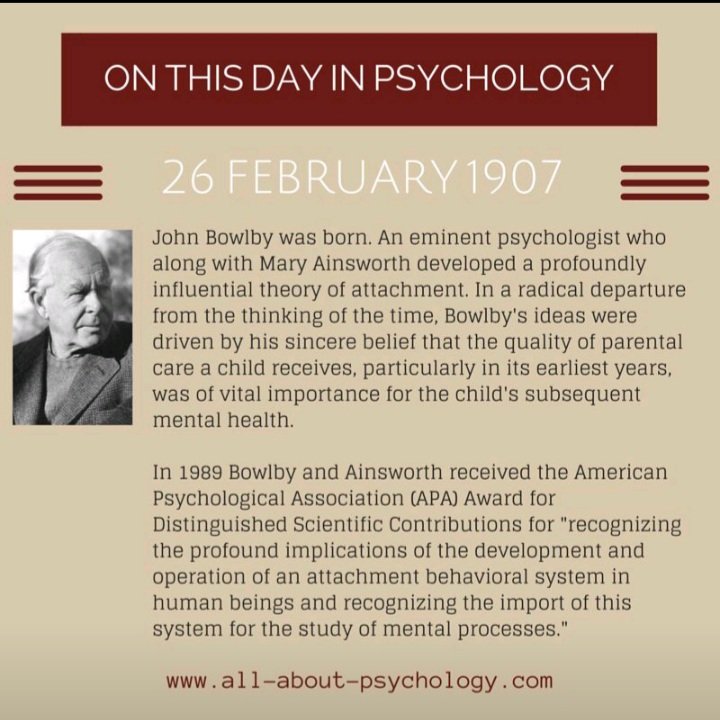 The quality of parental care a child receives, particularly in earliest years is a vital importance for the child's subsequent mental health. #psychology #attachmenttheory @MakererePsy @ShoonyaUg @CathyWanjiru8 @DrMutungaEA