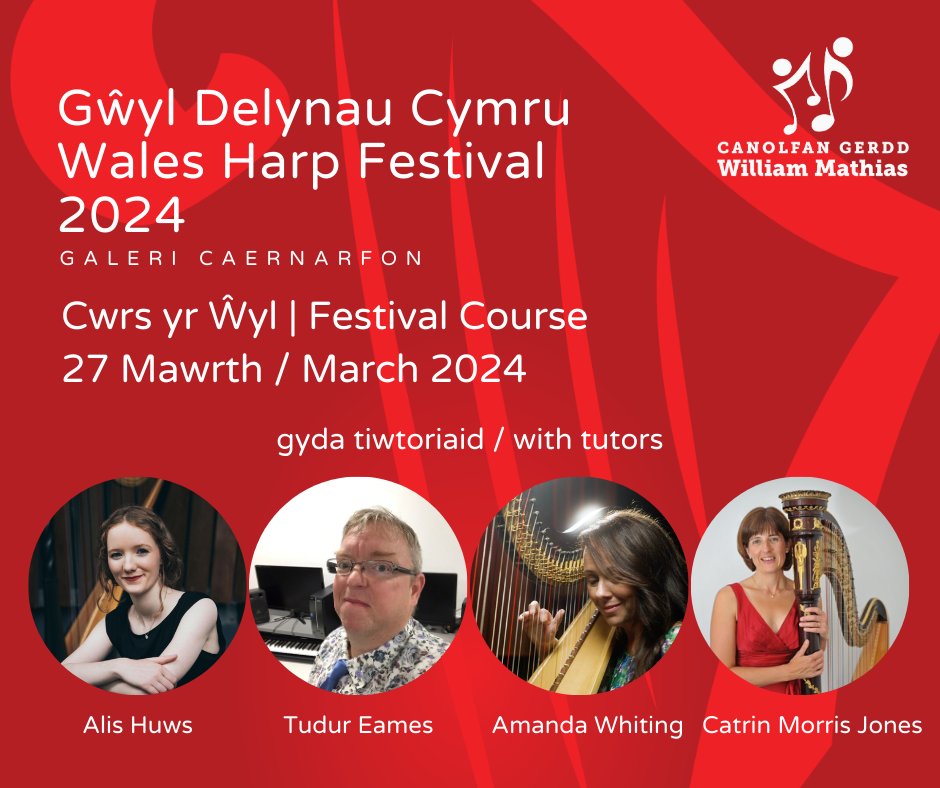 Cofrestrwch ar gyfer Cwrs yr Ŵyl rwan!
Register for the Festival Course now!

Archebwch lle yma | Book your place here👇
bit.ly/42R7BGi

Dyddiad cau: 5 Mawrth 2024
Closing Date: 5 March 2024