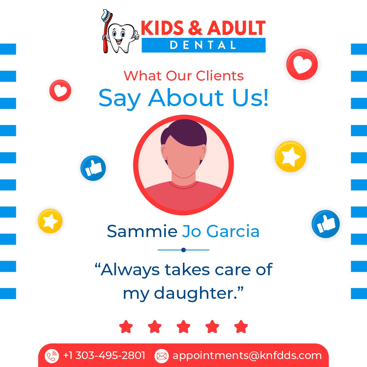 Experience gentle, attentive dental care at Kids & Adult Dental! Our clients appreciate our commitment to their family's smiles. Book your visit and feel the difference!

#PatientSatisfaction #Bestdentist #DentalTestimonials #dentistreview #EmergencyDentis #Knfdds