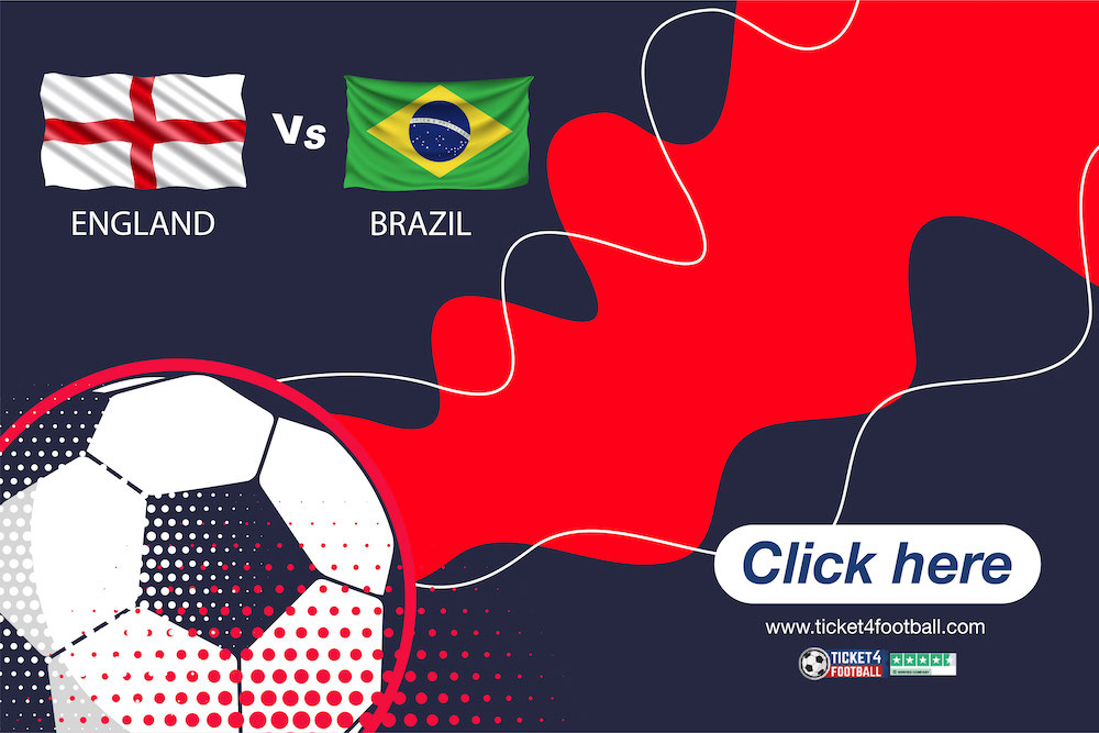 #EnglandVsBrazil: A Football Showdown at Wembley 🏴󠁧󠁢󠁥󠁮󠁧󠁿🇧🇷 Mark your calendars for the 23rd of March as England and Brazil face off at the iconic Wembley Stadium. 👉 ticket4football.com