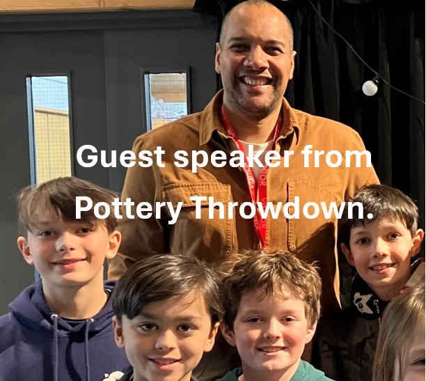 We were delighted to welcome Rich Miller to speak in Jaw. He told us about his creative work and learn a bit about the show too. It was a wonderful talk and I am even more students will come to make ceramics in their free time.  

#greatpotterythrowdown #bedalesprep