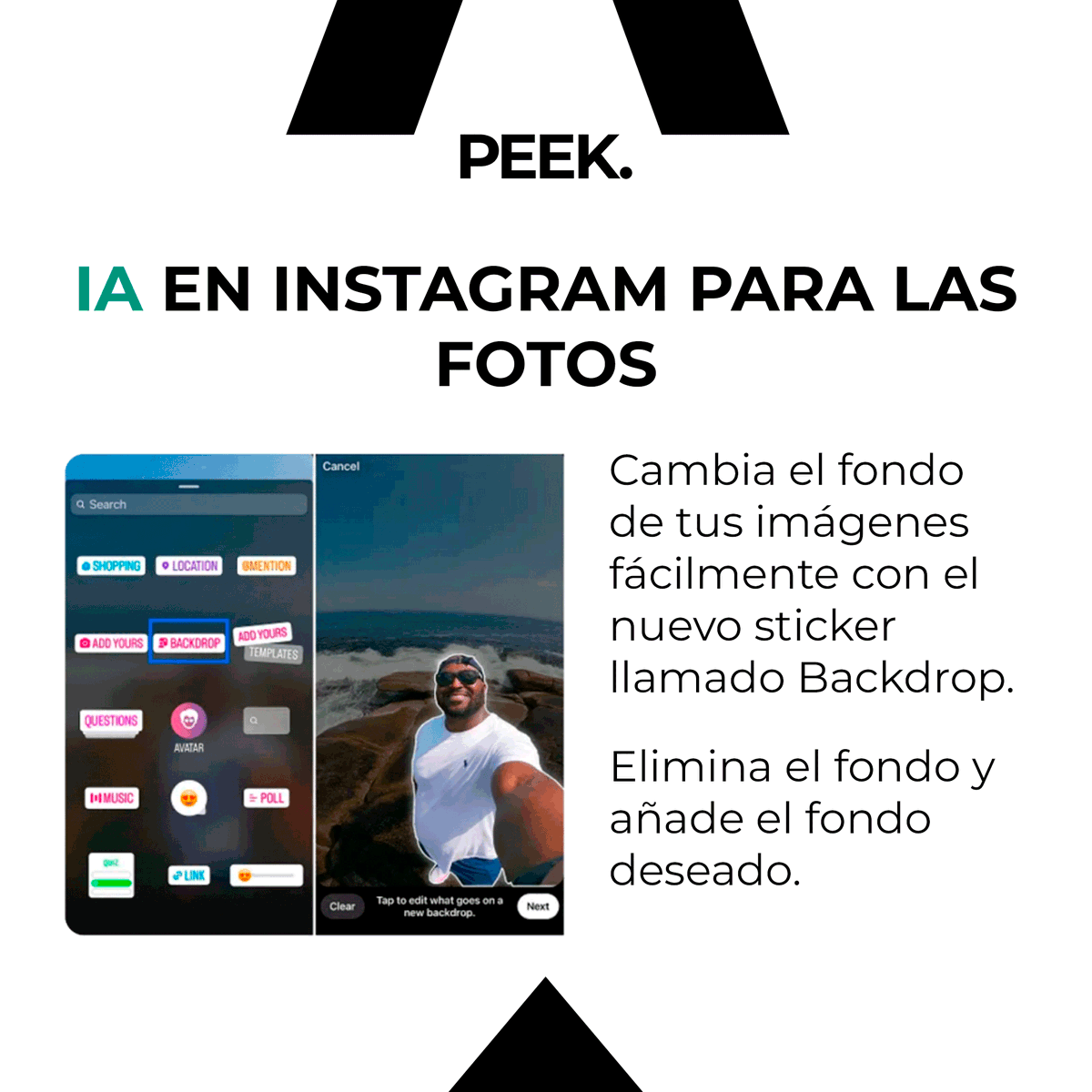 PeekAgency's tweet photo. Hoy desde Peek os traemos las ⭐️ NOVEDADES DE LA SEMANA ⭐️

😏 Comparte tus guardados de instagram.
💸 Twitch aumenta sus precios de suscripciones.
🧐 IA en instagram para las fotos. 

#Peek https://t.co/zFu4IToNfs