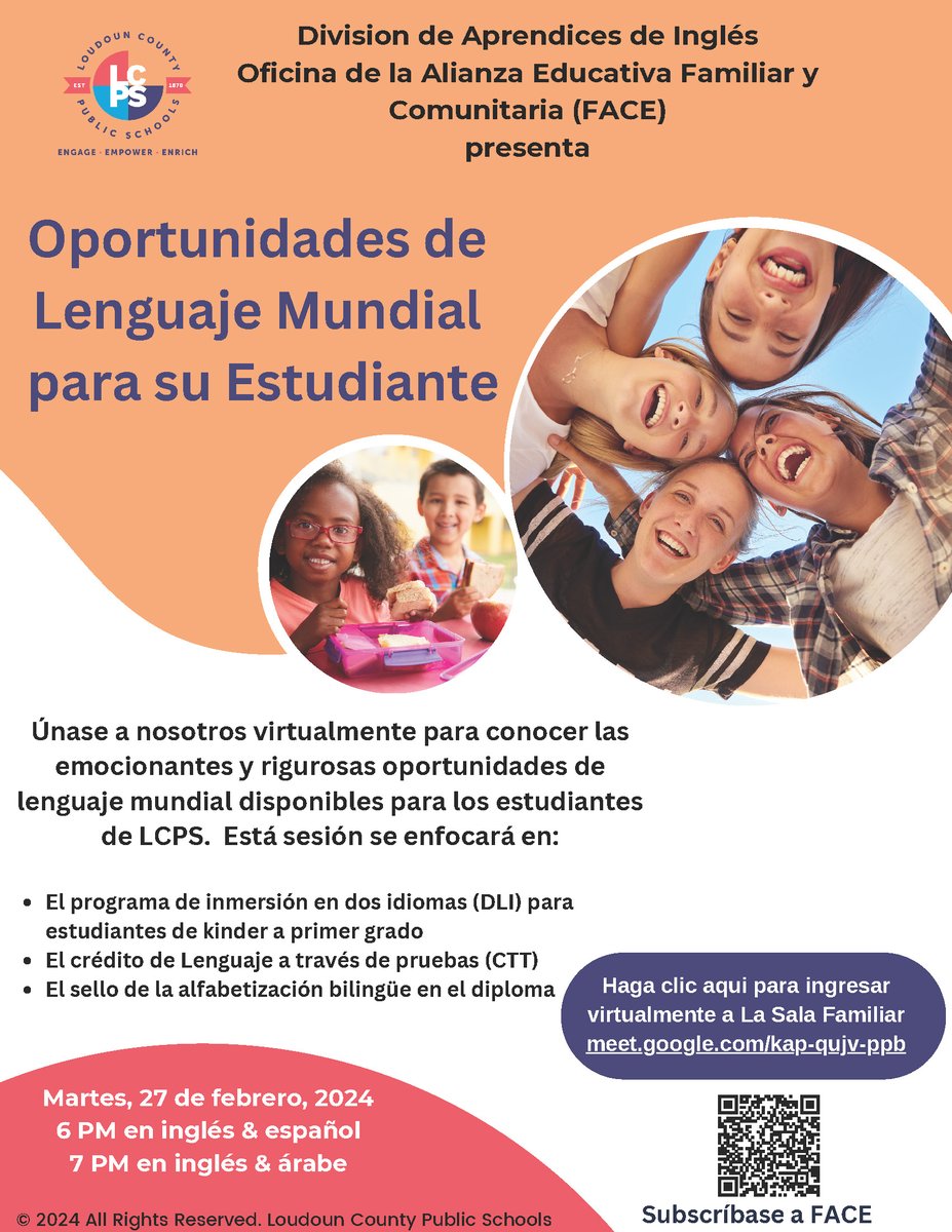 LCPS EL Family and Community Engagement (FACE) tweet media